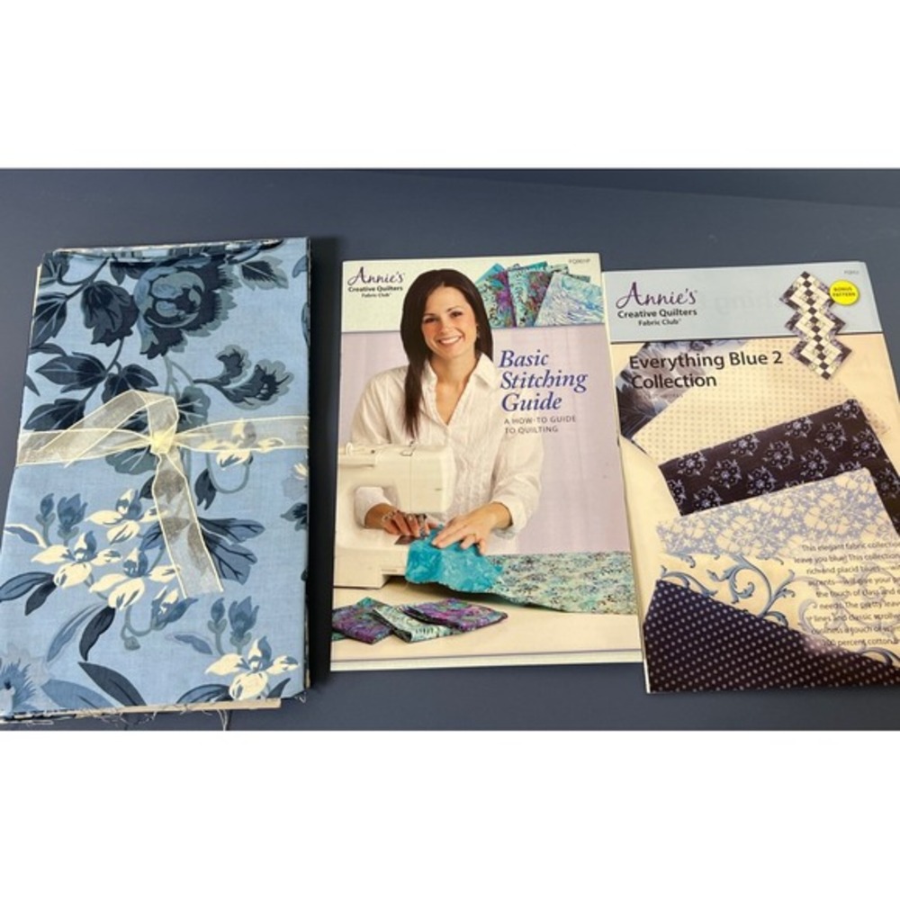 Annie's‎ Creative Quilters Fabric Club Everything Blue 2 Collection Table Runner